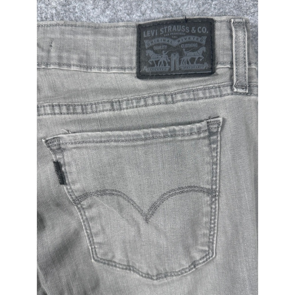 Levi Strauss 711 Skinny Jeans Mens‎ 30 Grey Denim Pants 711-0000